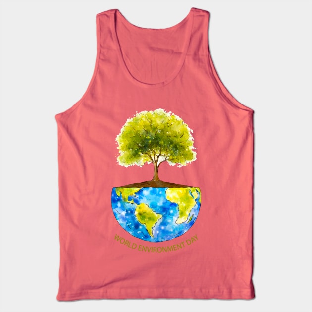 World Environment DAY Tank Top by Mako Design 